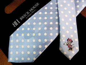 !NK0115* beautiful goods * Minnie Mouse × yellowtail k house [ Disney ] necktie 