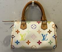 LOUISVUITTON ★ルイヴィトン★マルチカラーミニスピーディー★廃番品★M92645★別売りヌメ革ストラップ付★3回使用★オーストラリア購入品_画像3