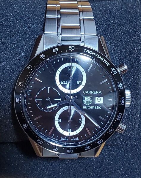 TAG HEUER タグホイヤー カレラ クロノグラフ キャリバー16 自動巻 CV2010 腕回り約18cm ケース径約41㎜