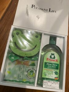 カエル　frosch 洗剤タオルスポンジセット新品1305