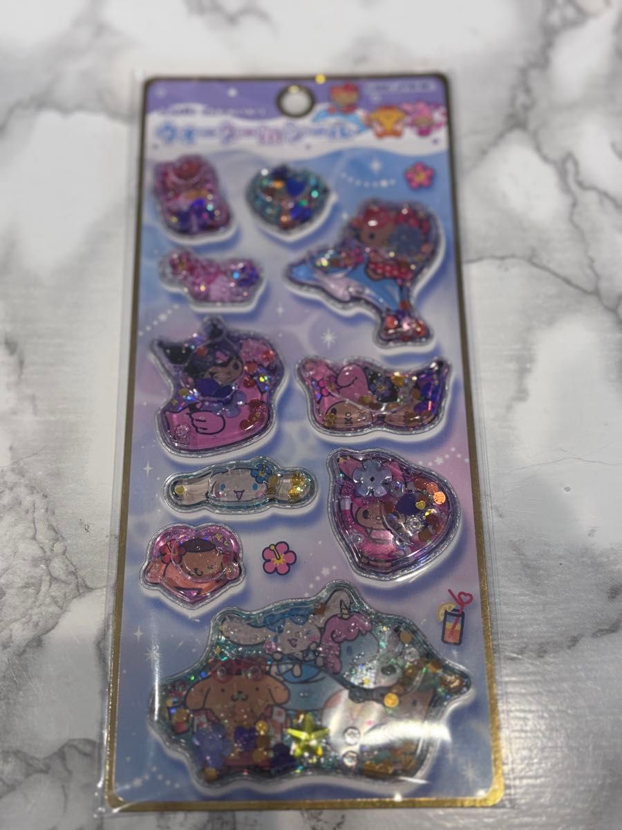 ウォーターinシール　サンリオ サンリオキャラクターズ 日焼け