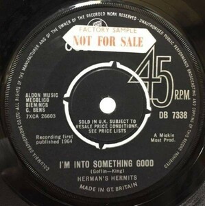 HERMANS HERMITS/IM INTO SOMETHING GOOD シングルレコード ハーマンズハーミッツ