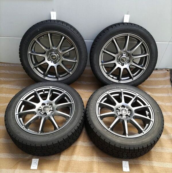 スタッドレスタイヤホイールセット 215/50R17 グッドイヤーアイスナビ7 MID シュナイダー スタッグ