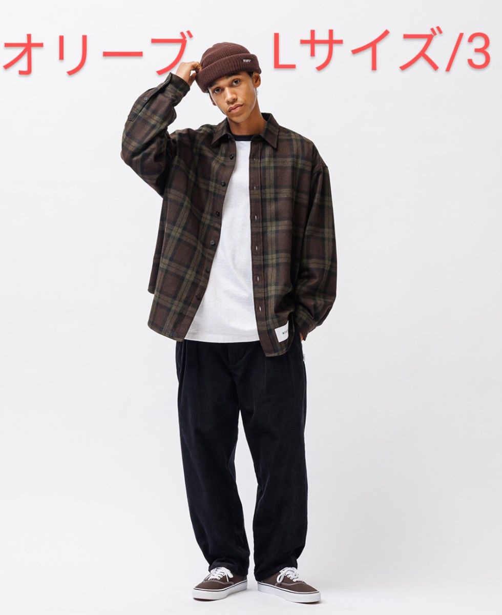 L 新品未使用 25AW WTAPS TXT 01 チェックシャツ ネルシャツ ダブルタップス