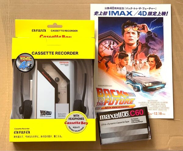 即決!★カセット・テープ付き!★バック・トゥ・ザ・フューチャー★aiwa★PCR-F7★BACK TO THE FUTURE★