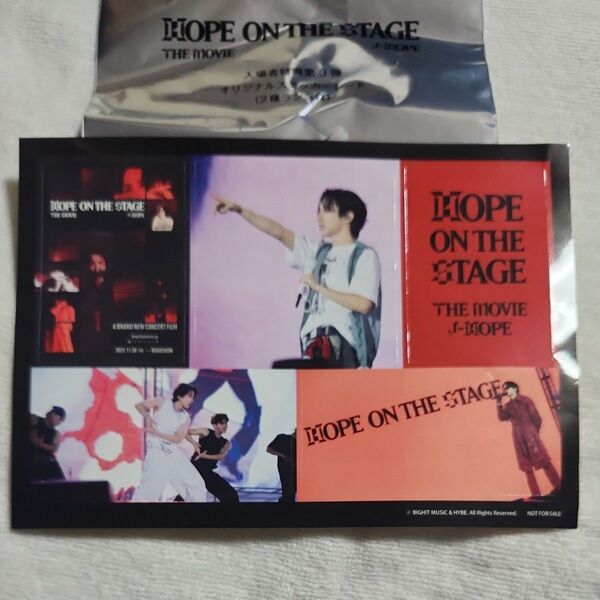 J-HOPE 「HOPE ON THE STAGE THE MOVIE」入場特典 オリジナルステッカーシート ランダム1枚