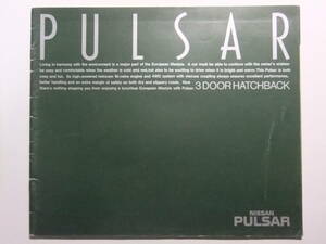 ☆☆V-2038★ 日産 パルサー カタログ 価格表付 ★レトロ印刷物☆☆