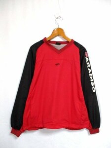 c700 PARADISO GOLF Paradiso Golf pull oversize M red × black 51-10