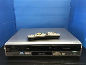 パナソニックHDD/VHS/DVDレコーダーDMR-XP20V　リモコン付　中古品Ｋ-8106
