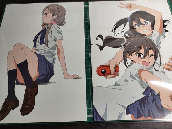 mono敷島桜子、雨宮さつき、霧山アンピンナップポスターA4サイズラミネート加工