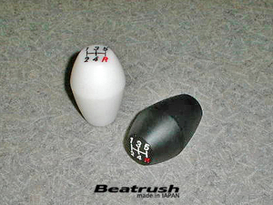 【LAILE/レイル】 Beatrush ジュラコン・シフトノブ Type-C M10×1.5P φ40mm White 6速シフト [A91015W-C6R]