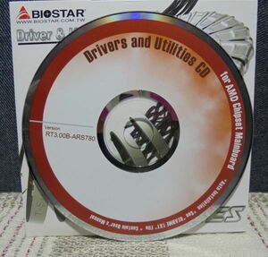BIOSTAR TSeries [ TA780G M2+ ]　ドライバー & ユーティリティ CD-ROMのみ