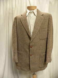 |o_o|Harris Tweedハリスツイード(71n)vintage 70sツイードジャケット170-175cm