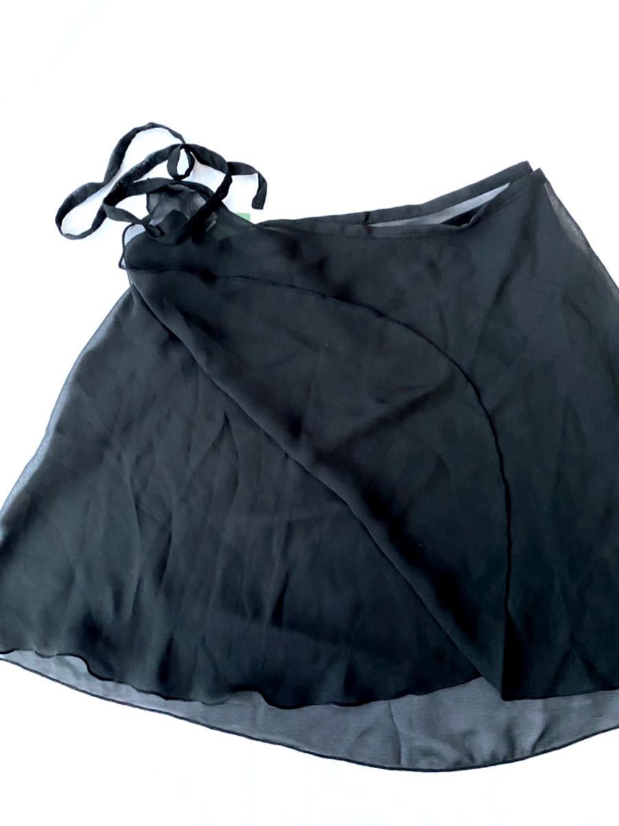 新品 チャコット フリード freed★バレエ 巻きスカートスカート 黒