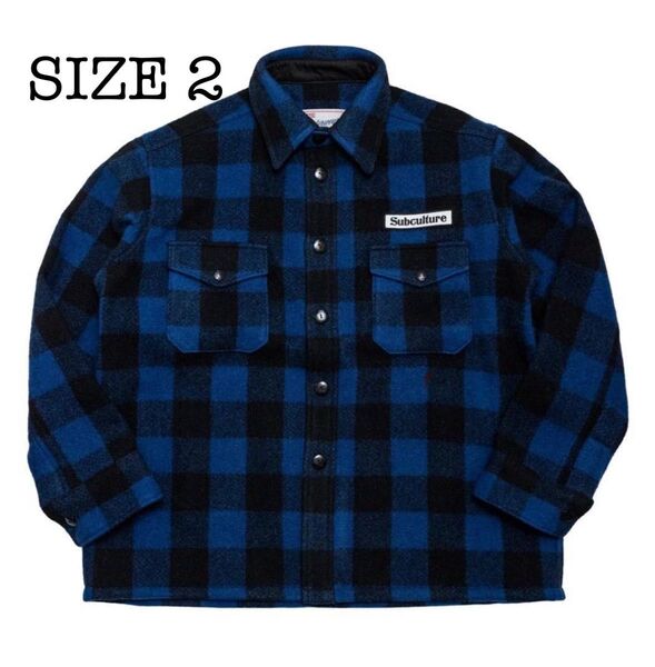 新品 subculture BUFFALO CHECK JACKET SIZE 2 サブカルチャー バッファローチェック sc