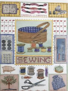 ★J1★Julia Rowntree／ジュリア・ラウントリー「SEWING」ポスター