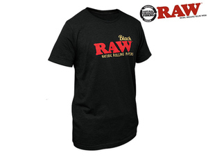 [Mサイズ] RAW BLACK ロウ ブラック ゴールドロゴ Tシャツ 巻き紙 巻紙 ペーパー ボング high times ハイタイムズ マリファナ 大麻 thc