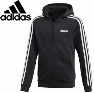  новый товар обычная цена 5489 иен 130.adidas Adidas Kids девушки CORE 3S тренировочный полный Zip f-ti- тренировочный Parker обратная сторона ворсистый 