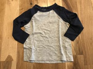 H&M long sleeve long T navy gray 80 centimeter man baby thin spring summer autumn 