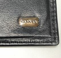 LANVIN ランバン レザー 二つ折り 札入れ ブラック_画像5