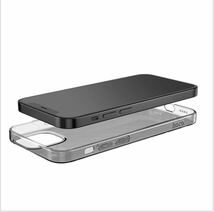 スマホ スマートフォン ソフトケース 透明 クリア iPhone12mini (5.4inch)対応 クリアブラック_画像7