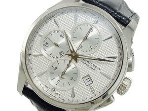 ハミルトン HAMILTON ジャズマスター 自動巻き クロノグラフ 腕時計 H32596751 シルバーホワイト