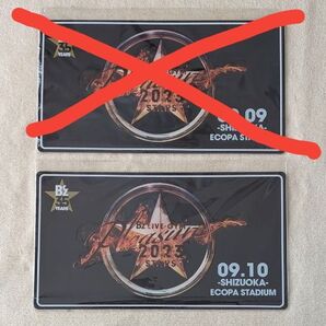 【新品未開封】B'z LlVE-GYM Pleasure 2023 メモリアルプレート 1枚 静岡 9月10日公演