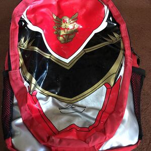 goseija-* red * rucksack * used * rare * Squadron Series *