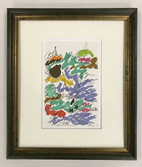 【特価】　≪　　シャルル 　ラピック 　　≫　　リトグラフ【石版画】　　COMPOSITION　　1965年　　HOMMAGE A RAOUL DUFY