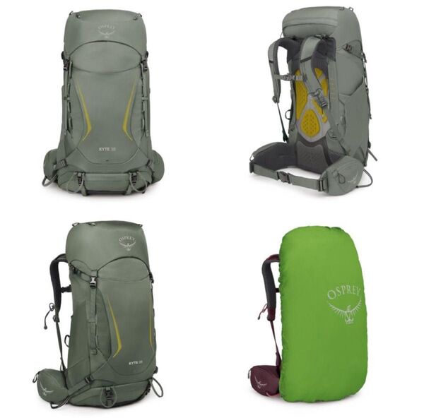 未使用品 オスプレー Osprey カイト38 グレー サイズ WM/L オスプレイ 登山 リュック バックパック