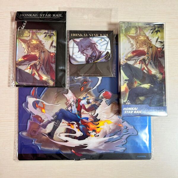 【崩壊スターレイル】 椒丘 グッズ 4点セット アクリルスタンド 缶バッジ アクリルキーホルダー 流砂