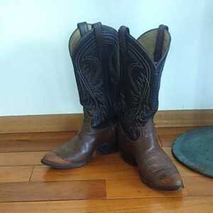  Tony Lama real leather long western boots 