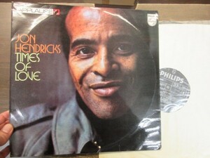 三Q1｜LP★★JON HENDRICKS（ジョン・ヘンドリックス）｜PHILIPS UK MAT:SIDE1:1Y//1△420 1 1/SIDE2:2Y//1△420 1 1//黒ラベル//光沢ペラ