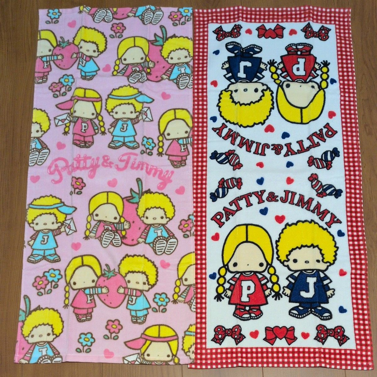 パティ&ジミー フェイスタオル 2枚セット サンリオ PATTY&JIMMY　新品　しまむら