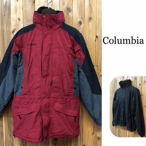 90s Columbia/コロンビア メンズ M 3way ダブルジップ ジャケット フリース 取外しライナー付き 防寒 マウンテン アウトドア USA古着