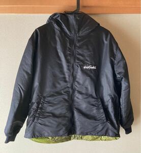 ※値下げ★送料込【古着】ワイルドシングス×ユナイテッドカーbyバズリクソンズ リバーシブル JKT 黒×迷彩 Lサイズ