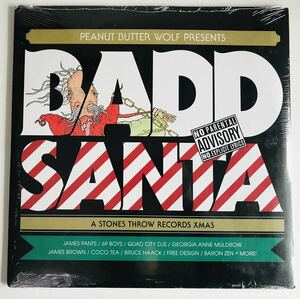 新品 未開封 Peanut Butter Wolf , V.A / Badd Santa: A Stones Throw Records Xmas, LL COOL J / Rock the Bells のカヴァー収録