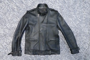  free shipping![ almost new goods ]SCHLUSSEL (shuli cell ) original leather Ram leather jacket 