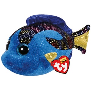 Ty Beanie Boo's aqua (M) soft toy fish pet 