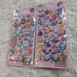 ちいかわ ボンボンドロップシール ステッカー 2個セット ぷくぷくシール 立体 未使用