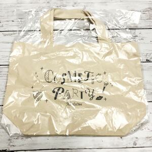 〈新品未使用〉ミニトートバッグ 生成り 近鉄百貨店ノベルティ COSMETIC PARTY ST_C2②