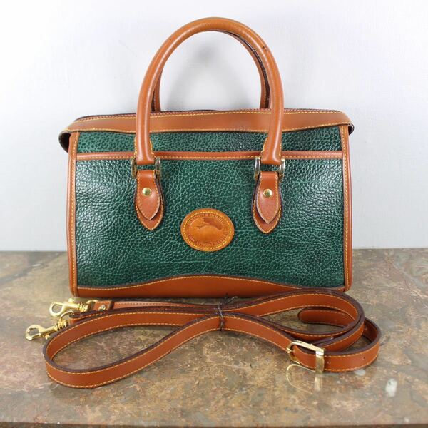 OLD Dooney&Bourke LEATHER 2WAY SHOULDER BAG MADE IN USA/オールドドゥーニー&バーク2wayレザーショルダーバッグ