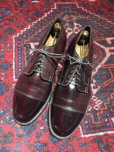 ALDEN 06608 CORDOVAN LEATHER STRAGHT TIP SHOES MADE IN USA/ Alden темно-бордовый кожа распорка chip обувь 10 1/2 D