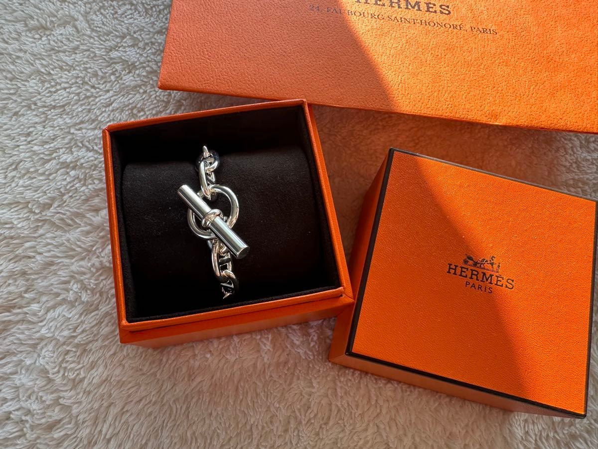 HERMES シェーヌダンクル MM 13コマ シルバー ブレスレット エルメス レディース アクセサリー