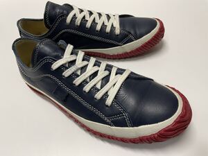 美品 日本製 SPINGLE MOVE spm-110 navy スピングルムーブ カンガルー レザー ネイビー size XS 正規品