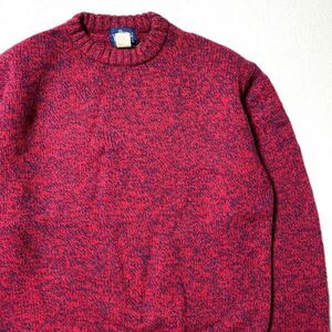 80's ウールリッチ WOOLRICH ミックスウールニットセーター (L) クルーネック 80年代 旧タグ