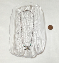 蝶ワイヤーネックレス首飾りペンダントチョーカー/ジュエリー宝飾インテリア Butterfly wire necklace pendant choker/jewelry accessories_画像2