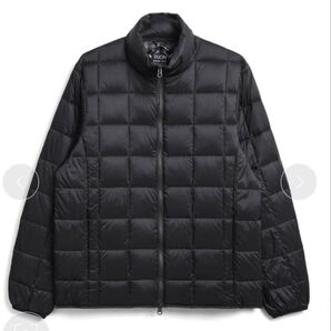 TAION ベーシック ハイネックWジップ インナーダウン ブラック XL ダウンジャケット