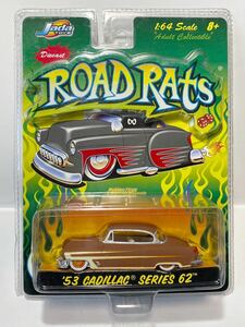 JADA 1/64 ROAD RATS '53 CADILLAC SERIES62 キャデラック　シリーズ62 少し黄ばみ