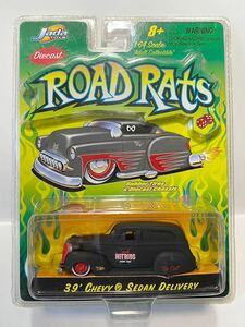 JADA 1/64 ROAD RATS '39 Chevy SedanDelivery Chevy sedan Delivery yellow tint 